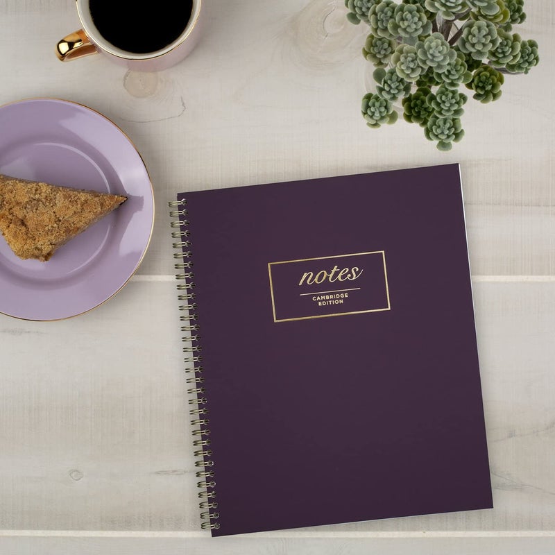 Cambridge Meeting Notebook, Journal, 8-3/8" x 11", Legal Ruled, 80 Sheets, WorkStyle, Fashion, Purple (49567) - Image 2